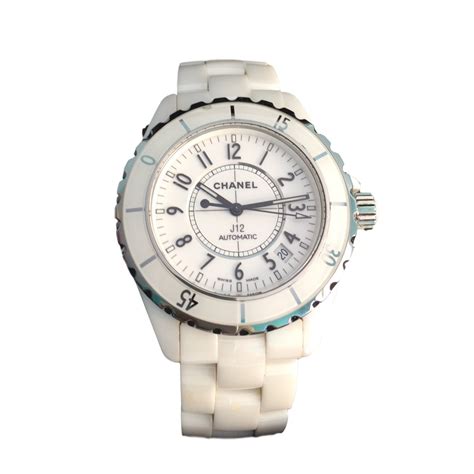 montre chanel j12 blanche|chanel j12 bezel.